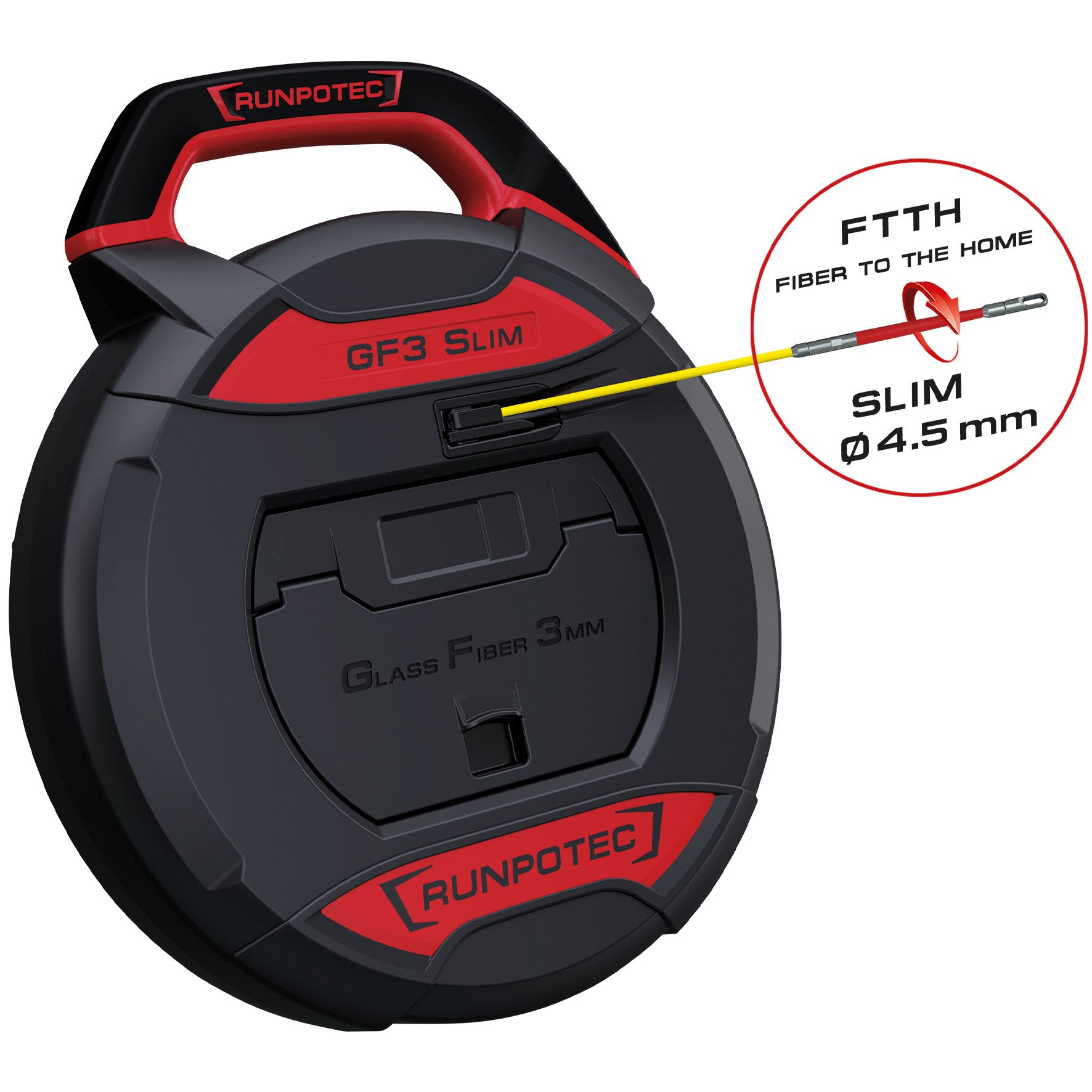 Runpotec - RUN10210 GF3 SLIM-A3mm ohn MeterzAhler -20m Kab