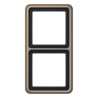 EURO UNITECH ELEKT - UEKCD582GB PLACCA 2 MODULI, BRONZO DORATO