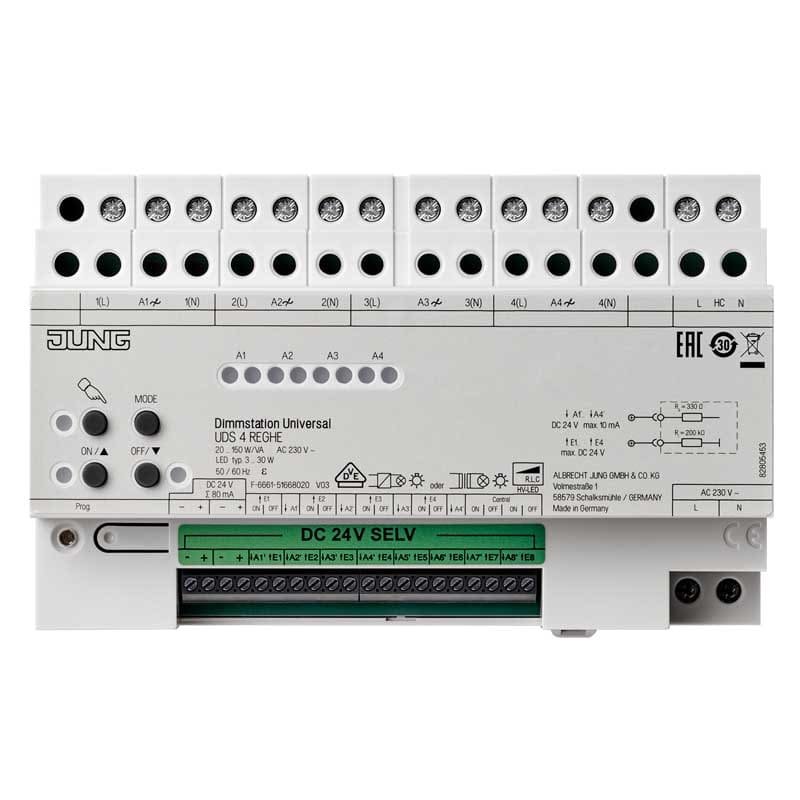 EURO UNITECH ELEKT - UEKUDS4REGHE MODULO DIMMER UNIVERSALE, 4 CANALI