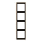 EURO UNITECH ELEKT - UEKCD584GB PLACCA 4 MODULI, BRONZO DORATO