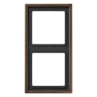 EURO UNITECH ELEKT - UEKME2982AT PLACCA 2 MODULI, OTTONE ANTICATO