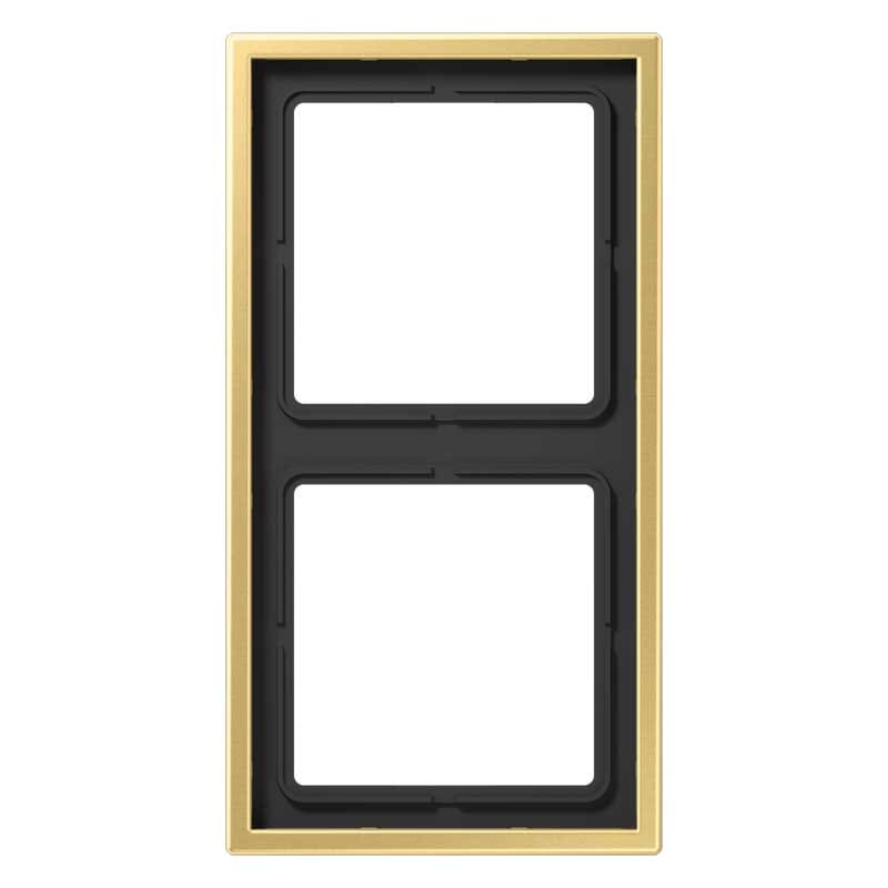 EURO UNITECH ELEKT - UEKME2982C PLACCA 2 MODULI, OTTONE CLASSICO