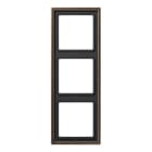 EURO UNITECH ELEKT - UEKME2983AT PLACCA 3 MODULI, OTTONE ANTICATO