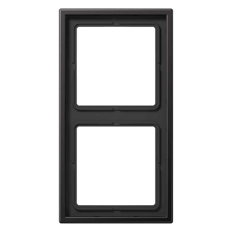 EURO UNITECH ELEKT - UEKAL2982D PLACCA 2 MODULI, ALLUMINIO SCURO