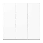 EURO UNITECH ELEKT - UEKLS993BFWW COPRITASTI PER TRIPLO INTERRUTTORI, BIAN