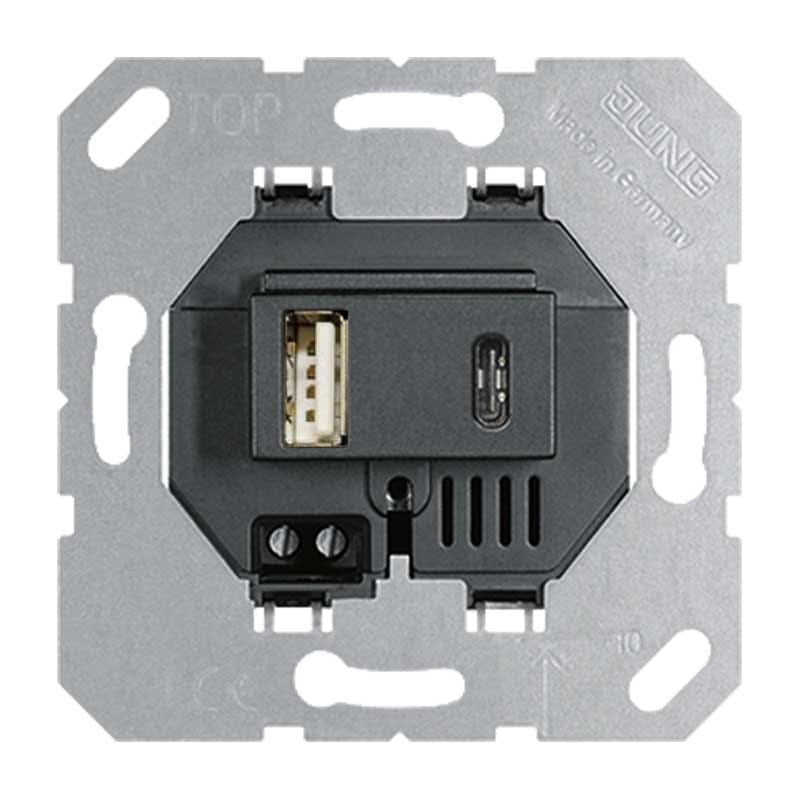 EURO UNITECH ELEKT - UEKUSB15CASW ALIMENTATORE DI RETE E CARICAB. CON 2