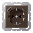 EURO UNITECH ELEKT - UEKA1520-15CAMO PRESA SCHUKOR, 2 CONN.CARICAB. USB AC