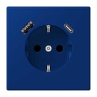 EURO UNITECH ELEKT - UEKLC1520-15CA261 PRESA SCHUKOR, 2 CONN.CARICAB. USB AC