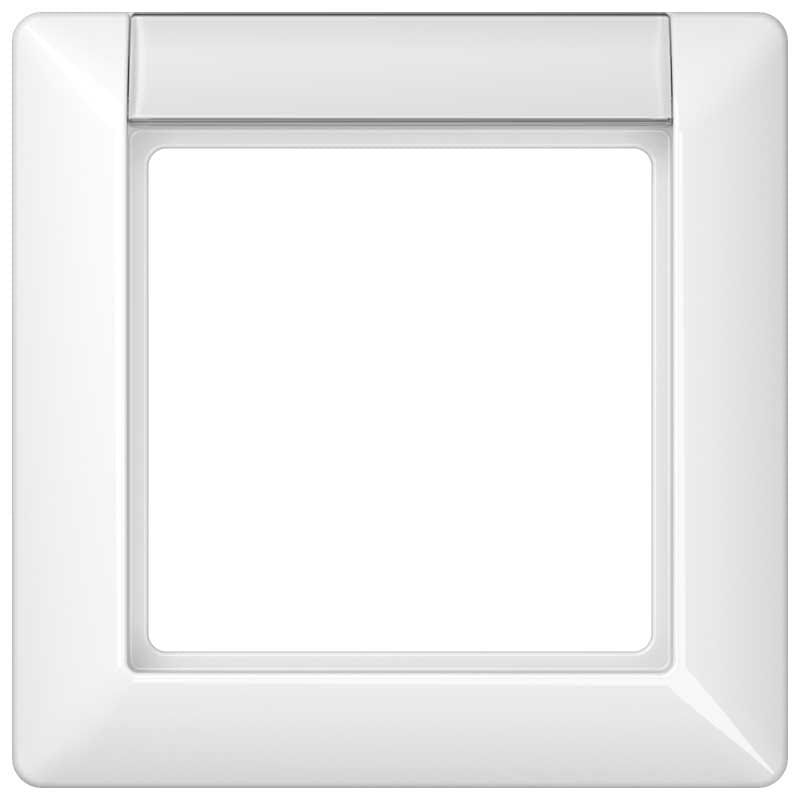 EURO UNITECH ELEKT - UEKAS581NAWW PLACCA CON TARGHETTA 12 X 55,5 MM, 1 MOD