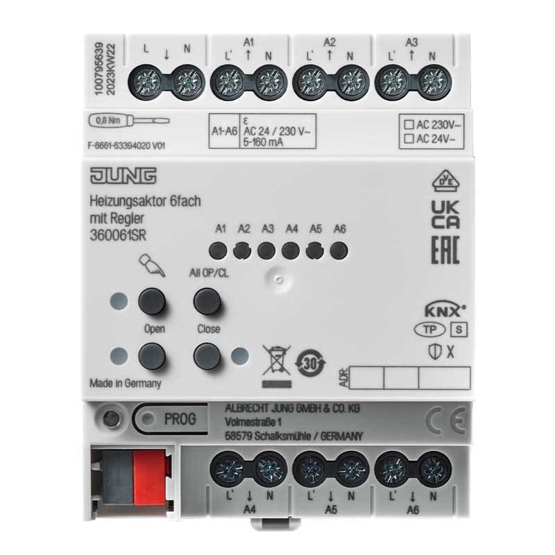 EURO UNITECH ELEKT - UEK360061SR ATTUATORE RISCALDAMENTO KNX CON REGOLATO