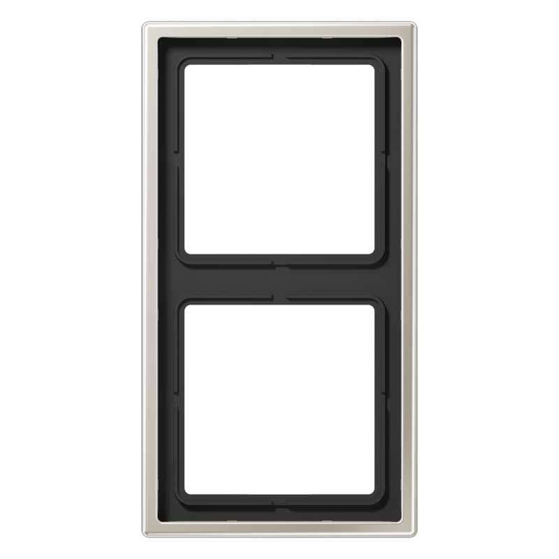 EURO UNITECH ELEKT - UEKES2982 PLACCA 2 MODULI, ACCIAIO INOX