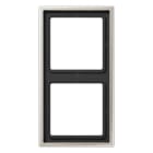 EURO UNITECH ELEKT - UEKES2982 PLACCA 2 MODULI, ACCIAIO INOX