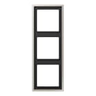 EURO UNITECH ELEKT - UEKES2983 PLACCA 3 MODULI, ACCIAIO INOX