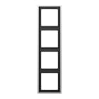 EURO UNITECH ELEKT - UEKAL2984 PLACCA 4 MODULI, ALLUMINIO