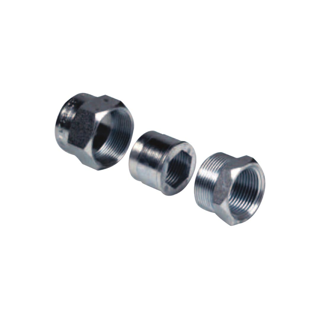 COSMEC - CSM6005.12 RACCORDO 3PZ ACCIAIO ZINC. F.F. ISO7/1