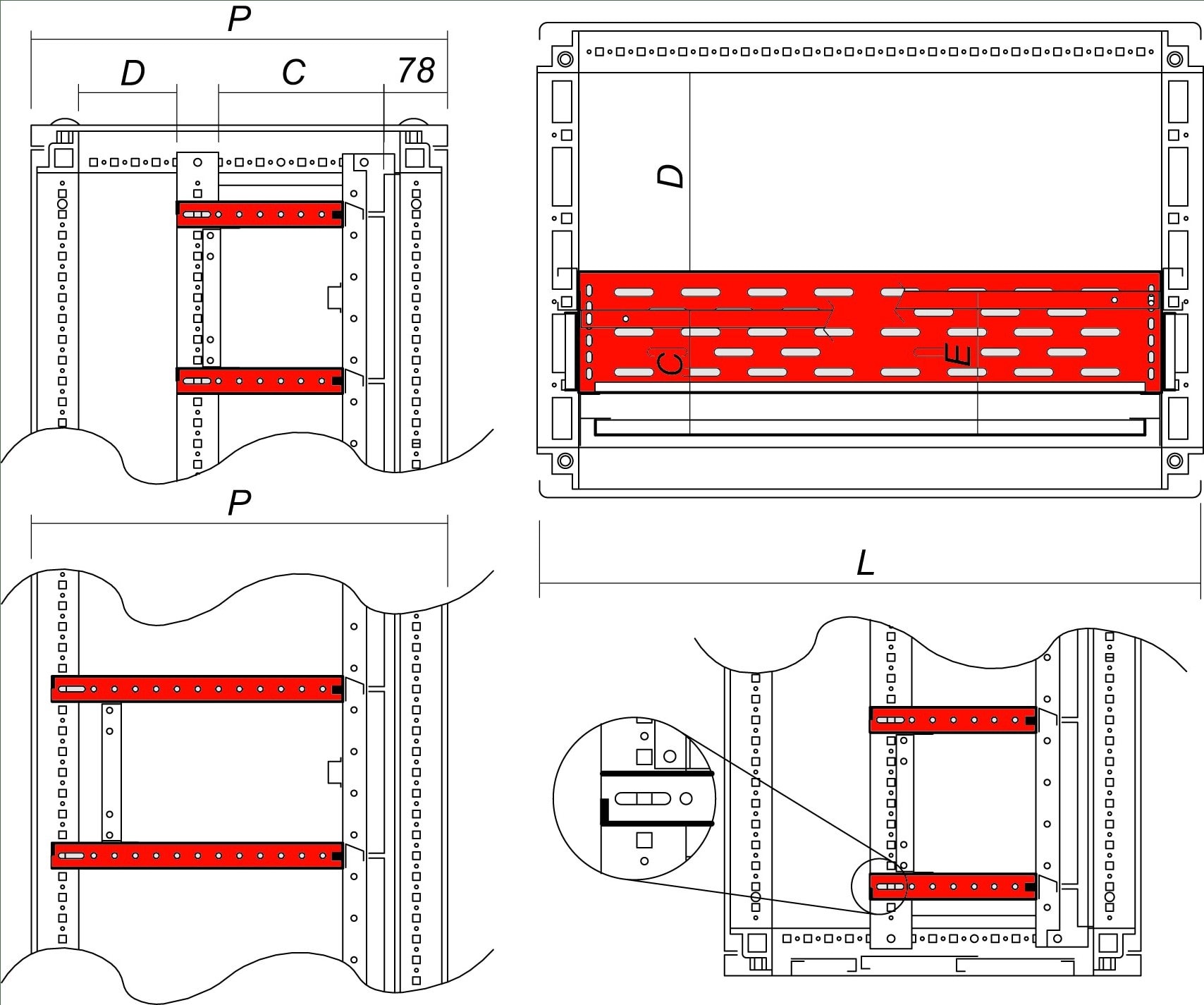 DKC-RAMBLOCK - RMBRZDOE6545 DIVISORIO ORIZZONTALE 600X545