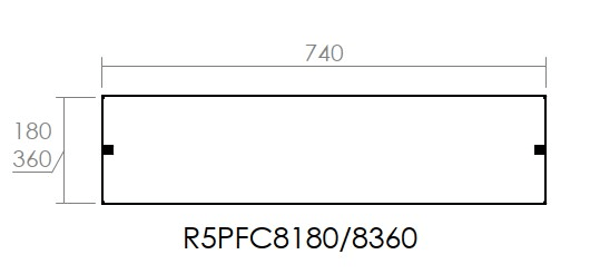 DKC-RAMBLOCK - RMBR5PFC8360 PORTA DISTRIBUZIONE 800X360 CIECA