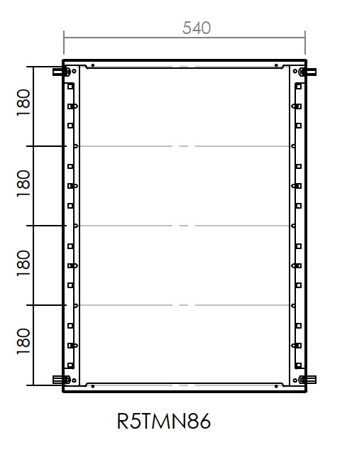 DKC-RAMBLOCK - RMBR5TMN86 TELAIO MODULARE 800X600