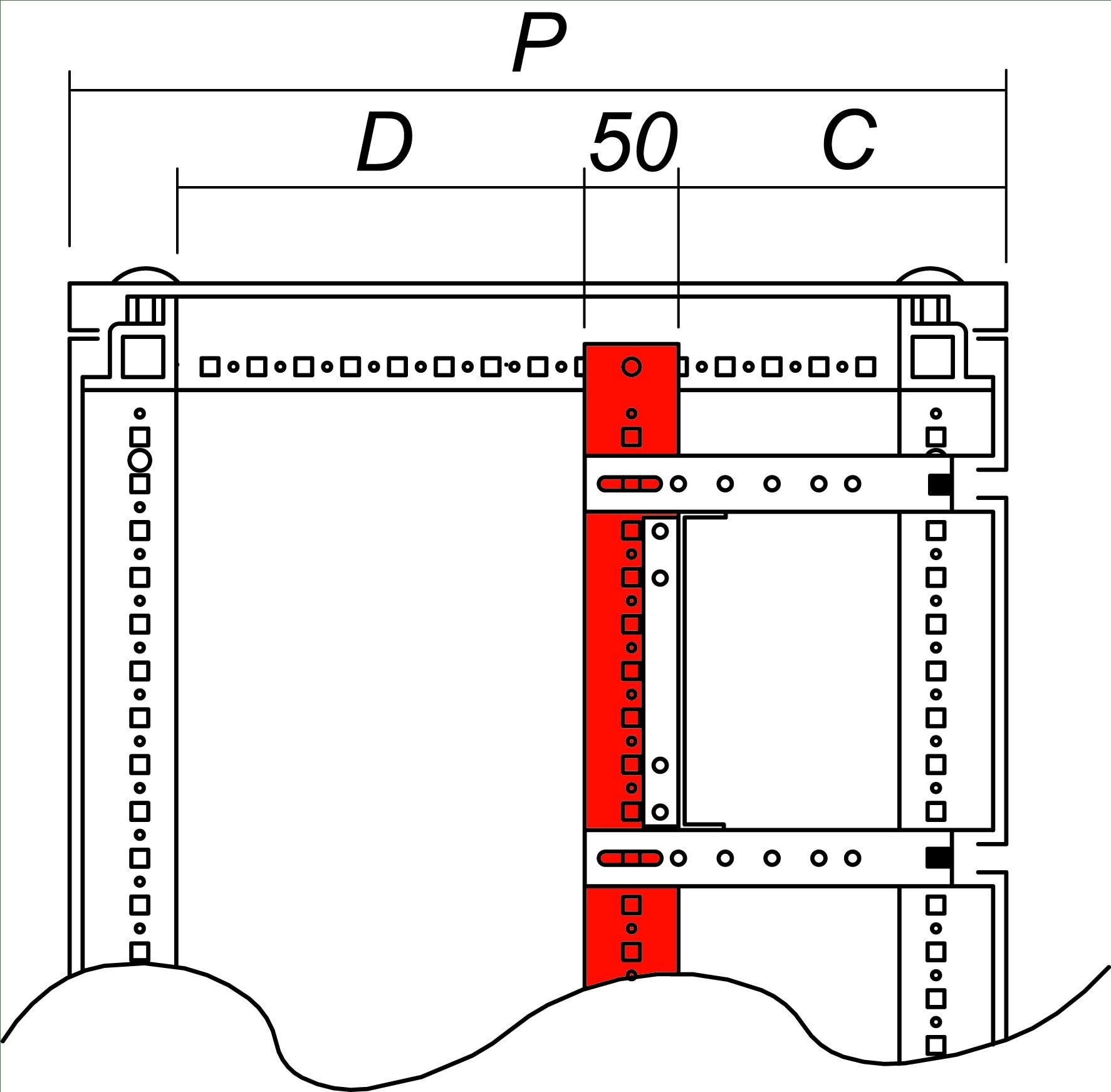 DKC-RAMBLOCK - RMBRZPDV22 PROFILI VERTICALI (2PZ.)