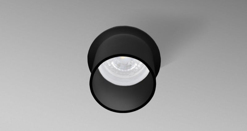 CENTURY ITALIA SRL - CUYENIN-GU10 FARETTO SOFFITTO ENFASI INCASSO NERO