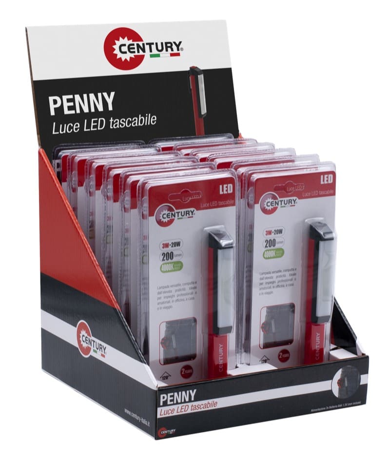 CENTURY ITALIA SRL - CUYPNY-030040 TORCIA LED PENNY BATT.3X1,5V AAA