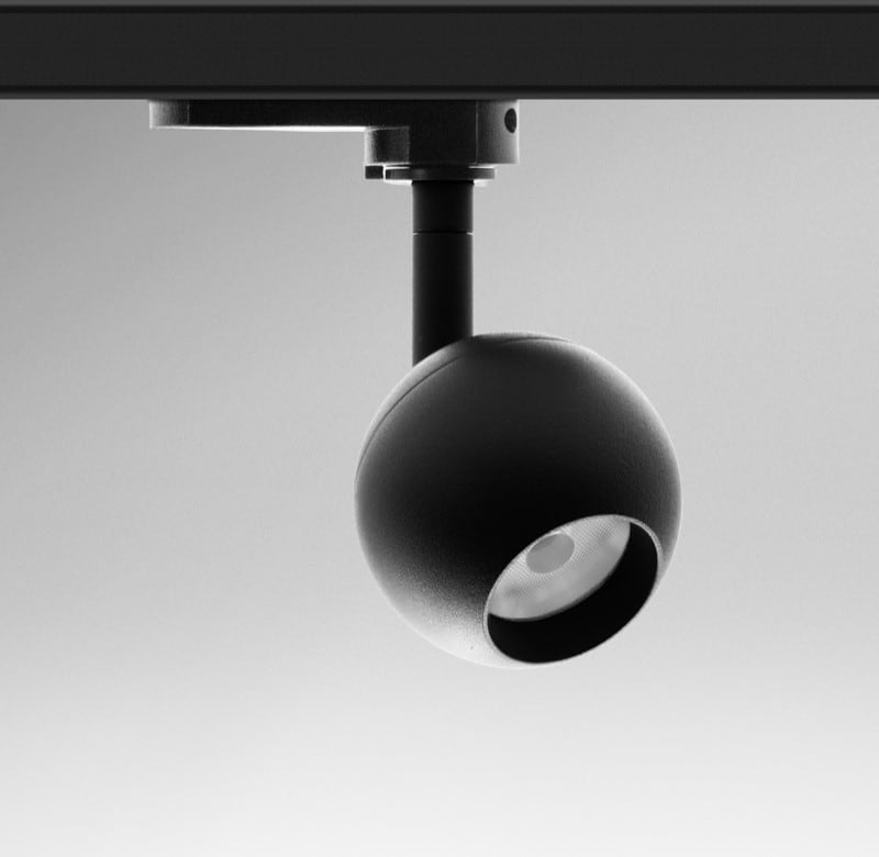 CENTURY ITALIA SRL - CUYRGMSNE-106530 SPOTLIGHT LED REGIA MINI SFERA NERO