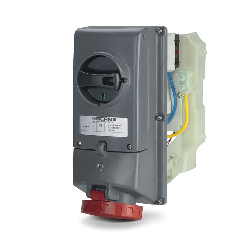 SCAME PARRE SPA - SCA403.AMR1686-F PRESA INTERBL. 3P+T IP66/IP67 16A 6H