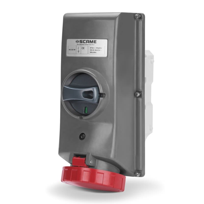 SCAME PARRE SPA - SCA403.32864-M PRESA GRP 3P+T 32A 3H IP67 CON MT