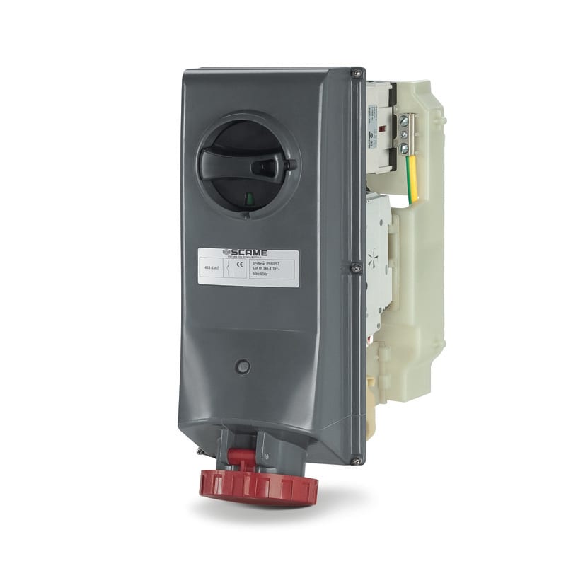 SCAME PARRE SPA - SCA403.63866 PRESA INTERBL. 3P+T IP66/IP67 63A 7H