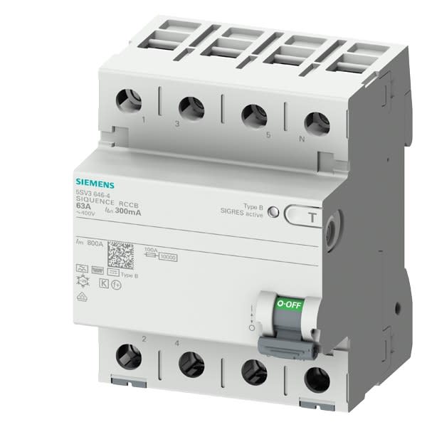 Siemens Hausgerate - SIZ5SV36444 MS! FI-Schutzschalter 4-polig Typ B