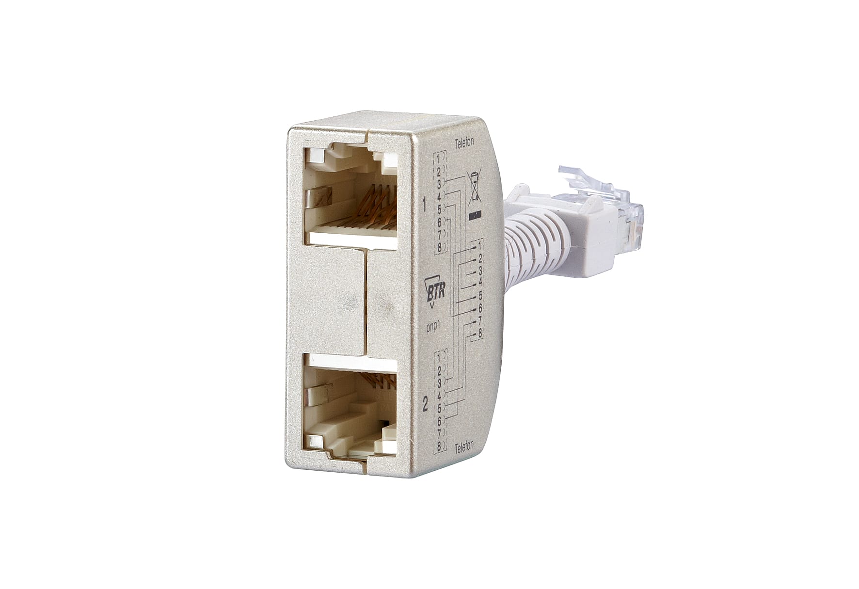Metz - MEZ130548-01-E Cable Sharing Adapter geschirmt Tel/Tel