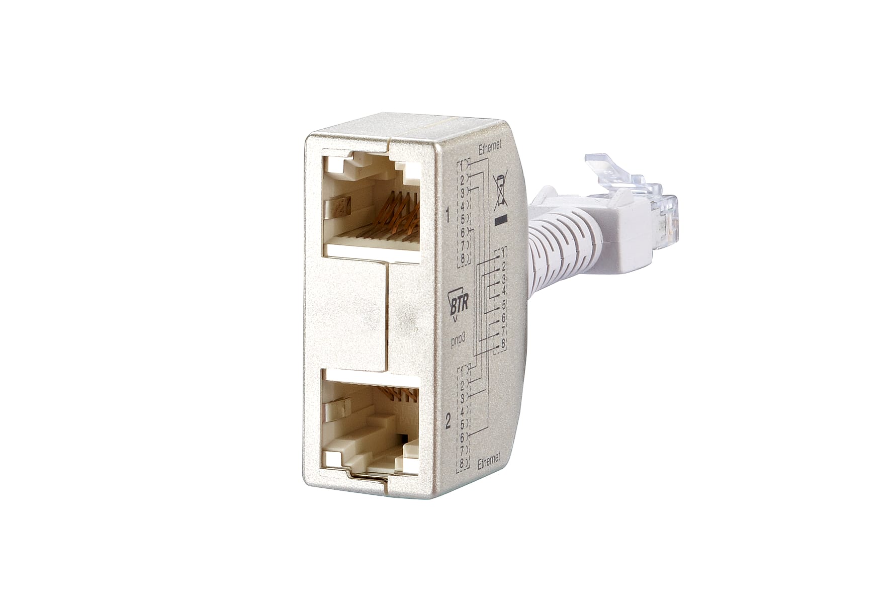 Metz - MEZ130548-03-E Cable Sharing Adapter geschirmt Ethern./