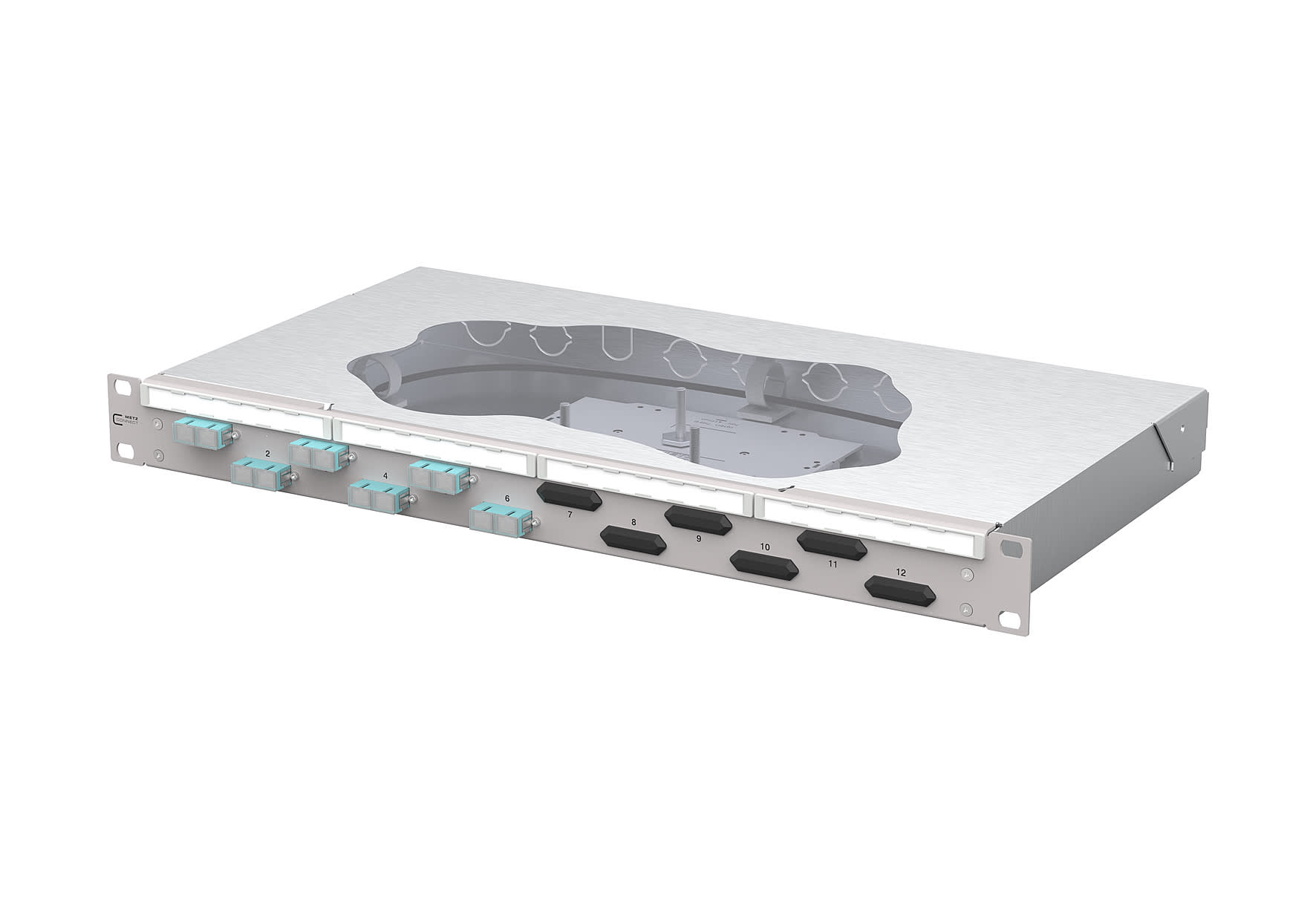 Metz - MEZ150455BA06-F OpDAT fix2 Patchfeld splice 6xSC-D OM3