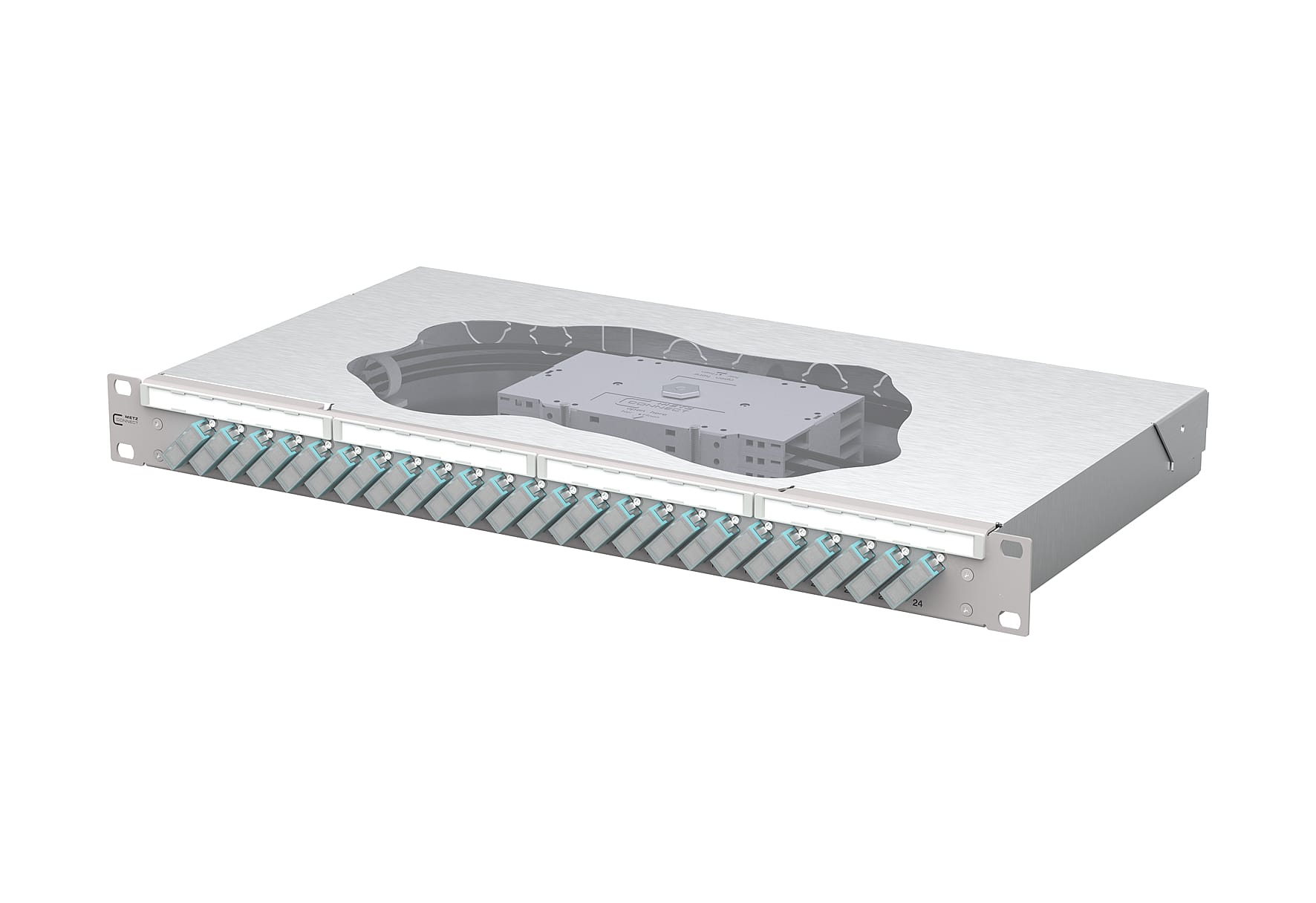 Metz - MEZ150455BA24-E OpDAT fix2 Patchfeld splice 24xSC-D OM3