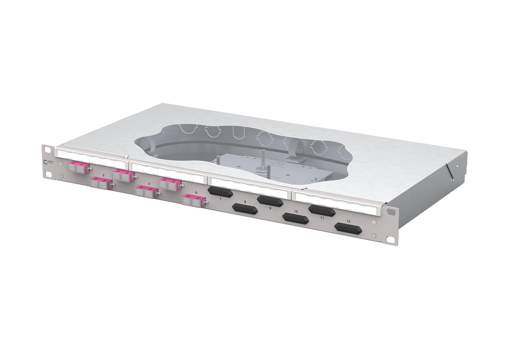 Metz - MEZ150457BB06-F OpDAT fix2 Patchfeld splice 6xSC-D OM4