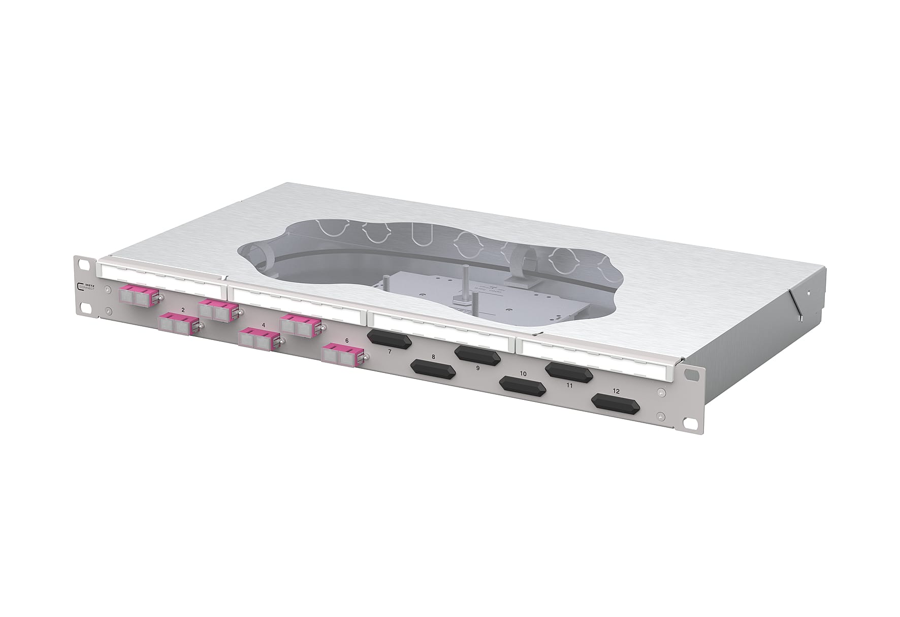 Metz - MEZ150457BB06-F OpDAT fix2 Patchfeld splice 6xSC-D OM4