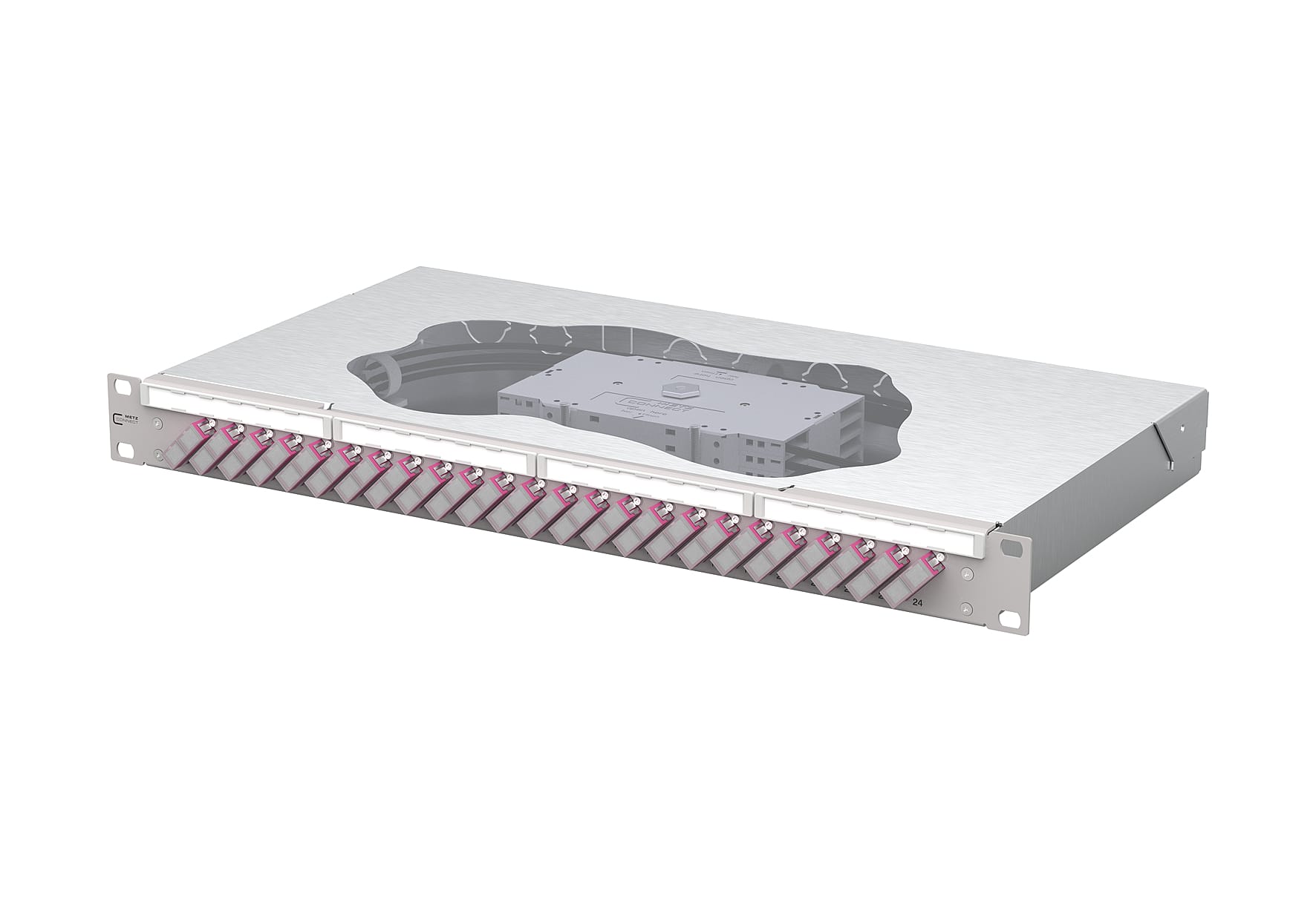 Metz - MEZ150457BB24-E OpDAT fix2 Patchfeld splice 24xSC-D OM4