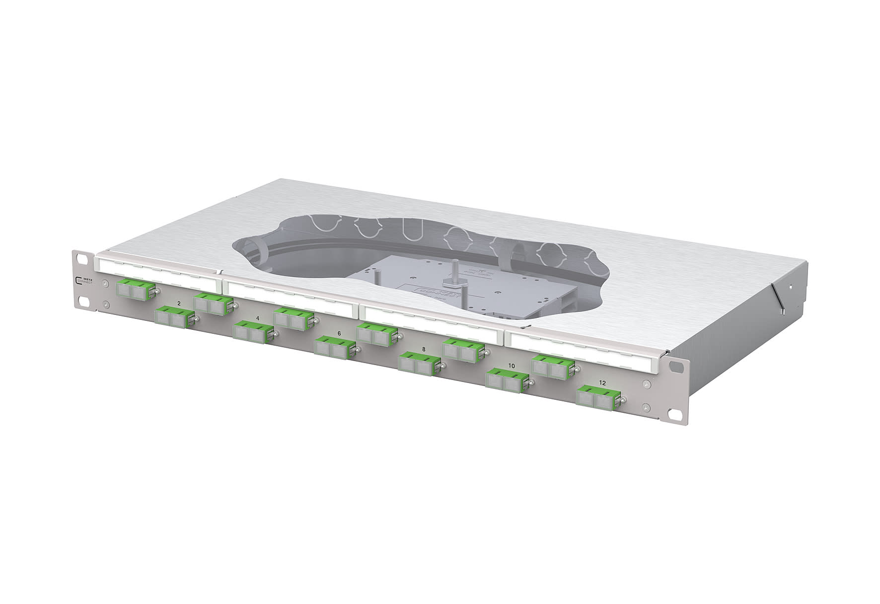 Metz - MEZ150459F212-F OpDAT fix2 Patchfeld splice 12xSC-D APC