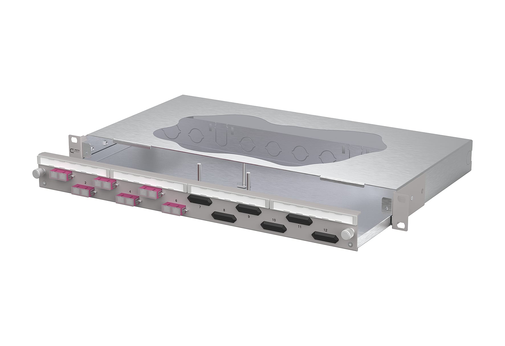 Metz - MEZ150460BB06-F OpDAT slide2 Patchfeld VIK 6xSC-D OM4