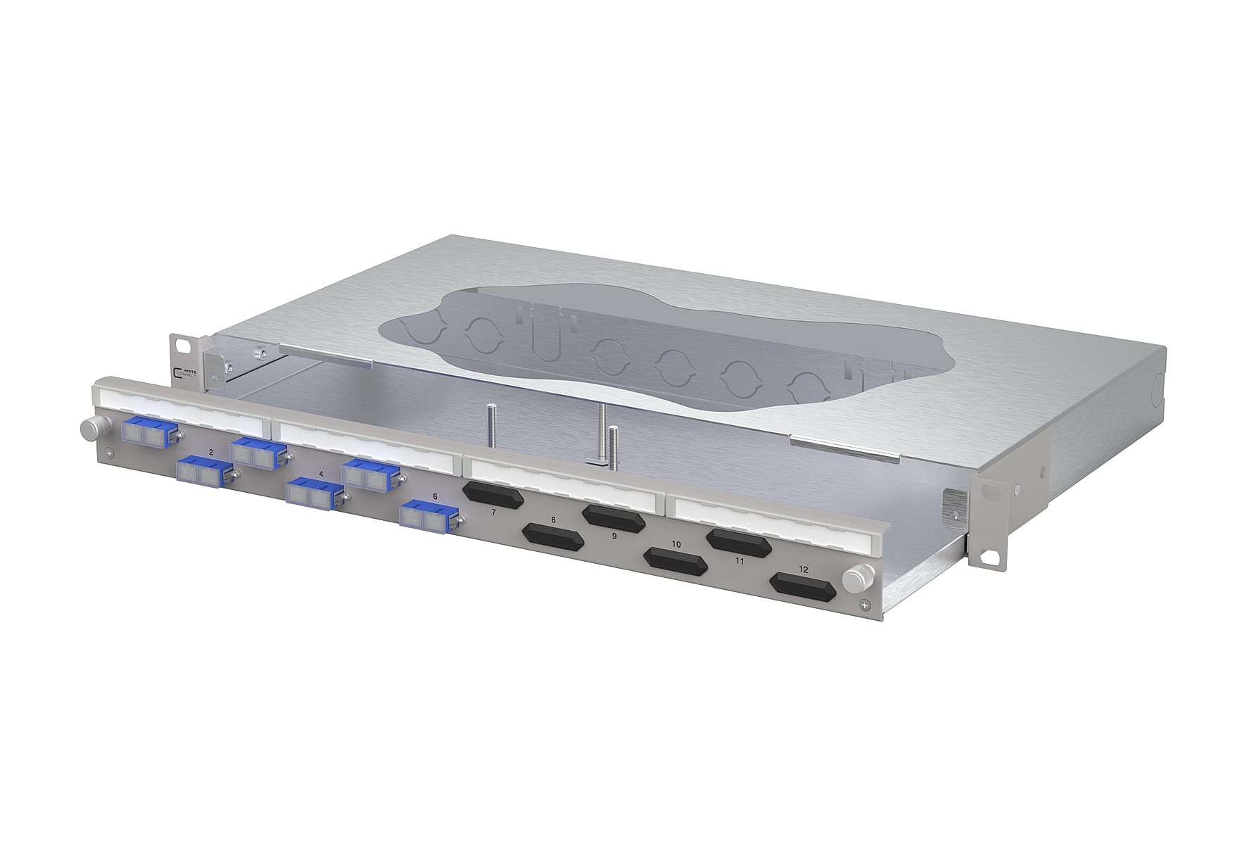 Metz - MEZ150460E206-F OpDAT slide2 Patchfeld VIK 6xSC-D OS2