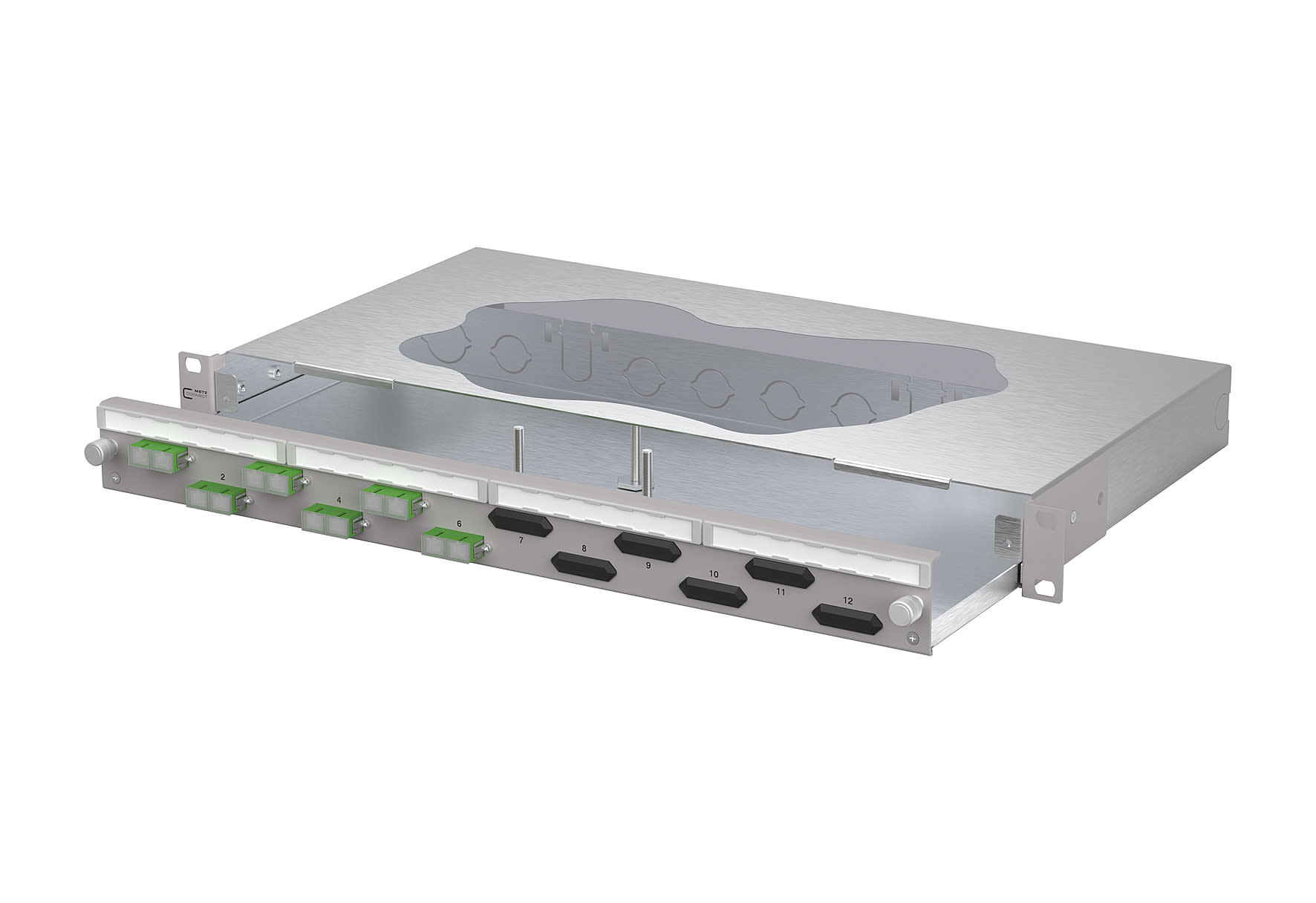 Metz - MEZ150460F206-F OpDAT slide2 Patchfeld VIK 6xSC-D APC OS