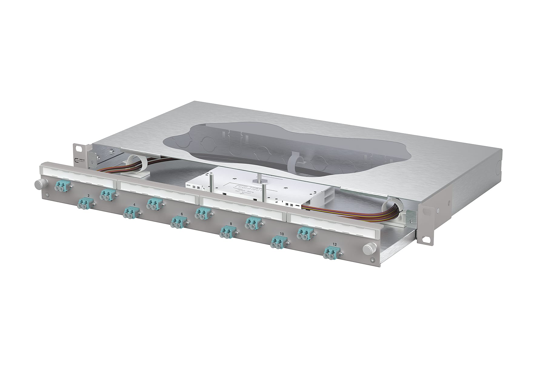 Metz - MEZ1504657712-F OpDAT slide2 Patchfeld splice 12xLC-D OM
