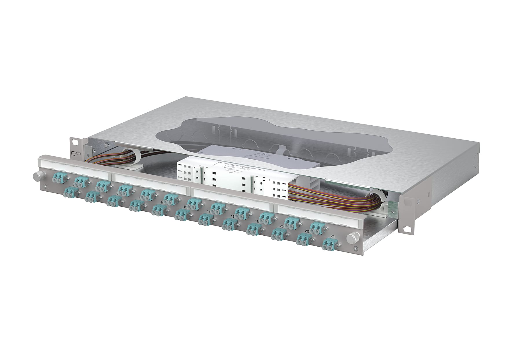 Metz - MEZ1504657724-E OpDAT slide2 Patchfeld splice 24xLC-D OM