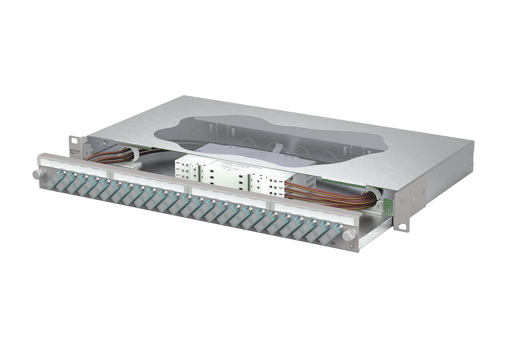 Metz - MEZ150465BA24-E OpDAT slide2 Patchfeld splice 24xSC-D OM