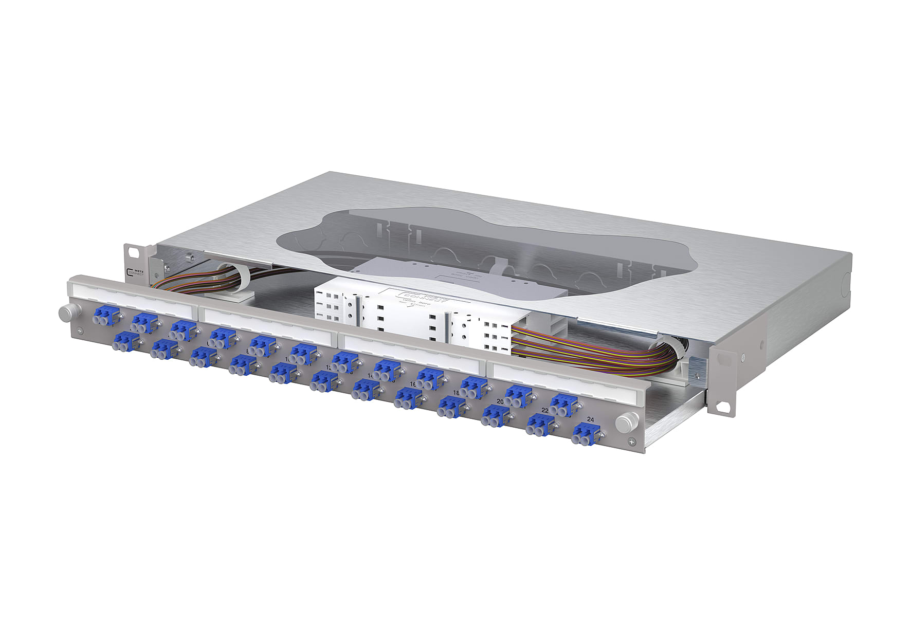 Metz - MEZ1504697424-E OpDAT slide2 Patchfeld splice 24xLC-D OS