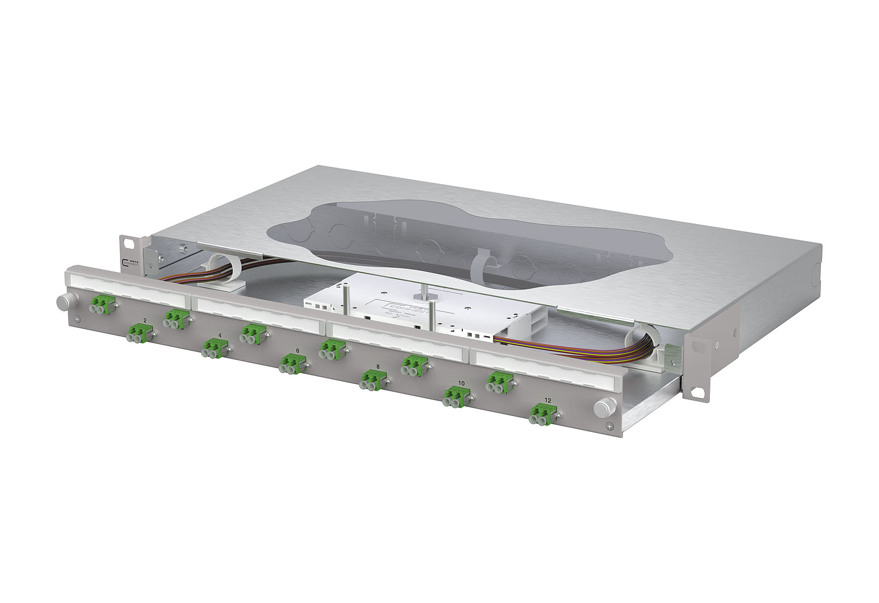 Metz - MEZ1504697612-F OpDAT slide2 Patchfeld splice 12xLC-D AP