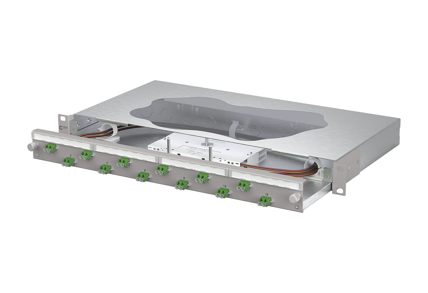 Metz - MEZ1504697612-F OpDAT slide2 Patchfeld splice 12xLC-D AP