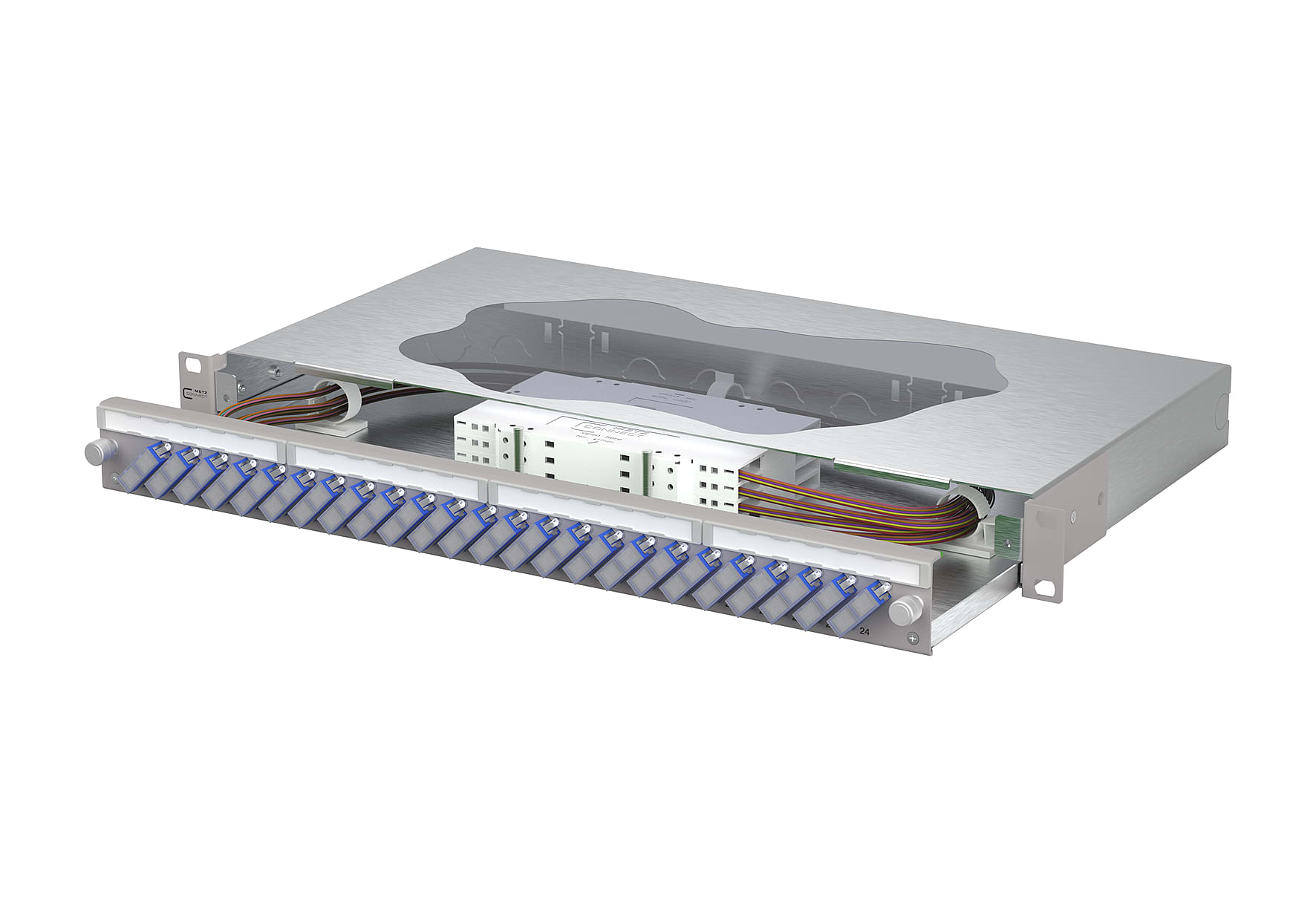 Metz - MEZ150469E224-E OpDAT slide2 Patchfeld splice 24xSC-D OS