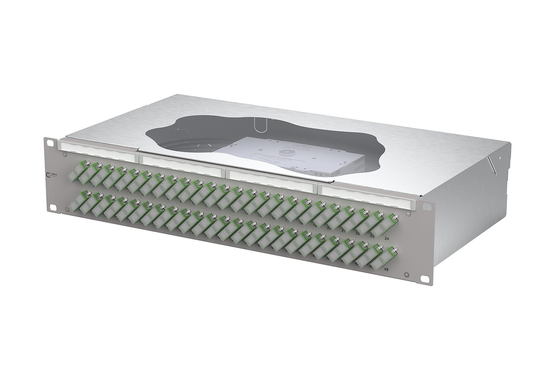 Metz - MEZ150489F248-E OpDAT fix2 Patchfeld splice 48xSC-D APC