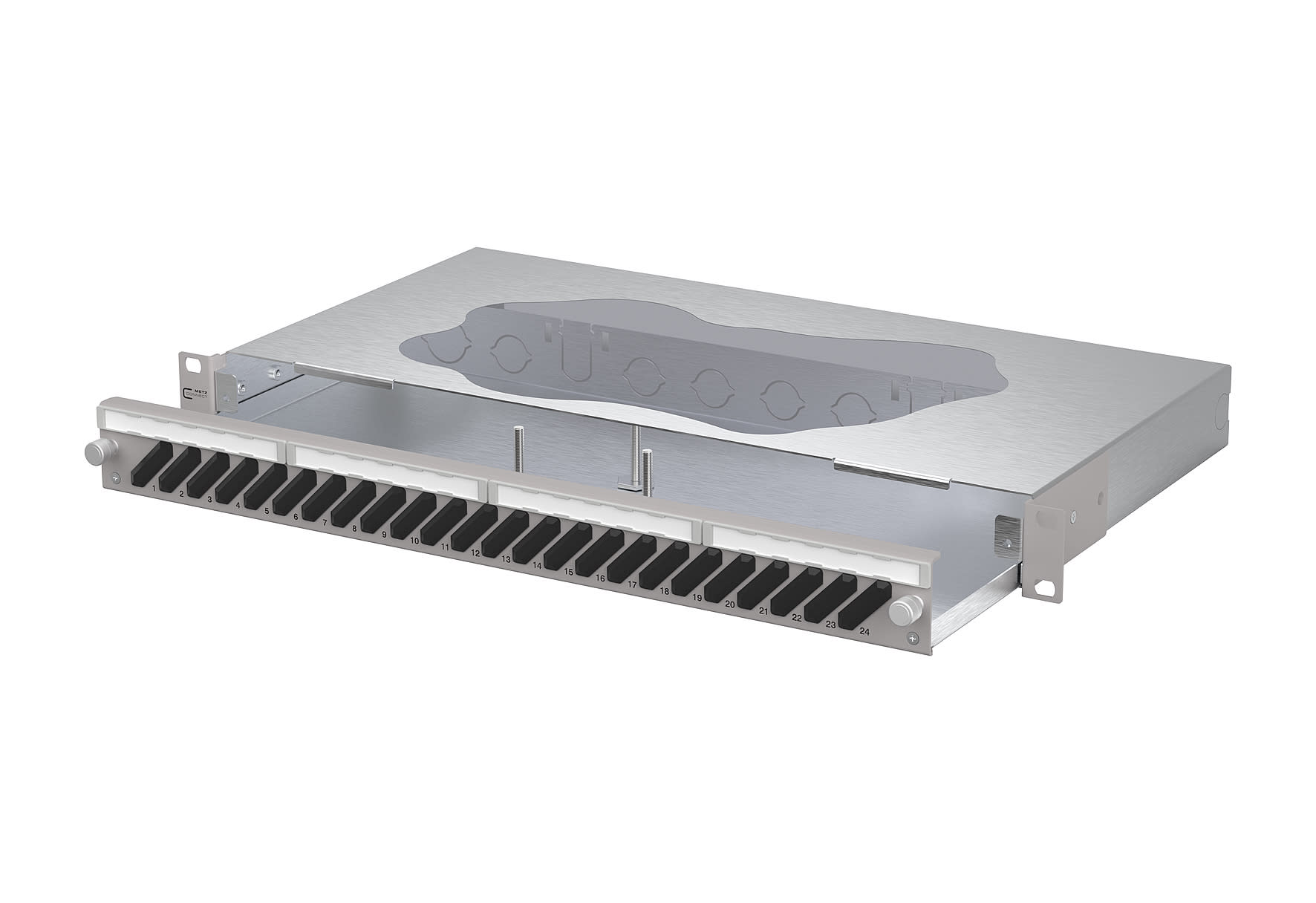 Metz - MEZ150460BA00-E OpDAT slide2 Patchfeld 24xSC-D/LC-Q/ST-D